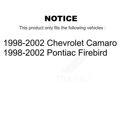 Brake Rotors & Semi-Metallic Pad Front Kit For Pontiac Firebird Chevrolet Camaro