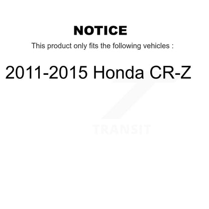 Disc Brake Rotors And Ceramic Pads Front Kit For 2011-2015 Honda CR-Z