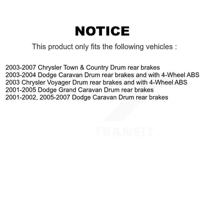 Semi-Metallic Pad Brake Rotors Front Rear Kit For Dodge Caravan Grand Chrysler &