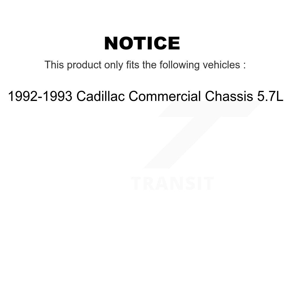 Brake Rotor And Semi-Metallic Pad Front Kit For Cadillac Commercial Chassis 5.7L