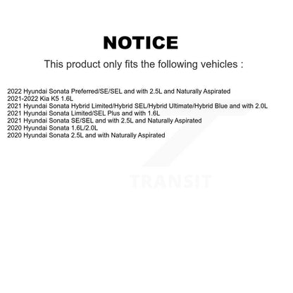 Ceramic Pad & Disc Brake Rotors Front Rear Kit For Hyundai Sonata Kia Niro EV K5