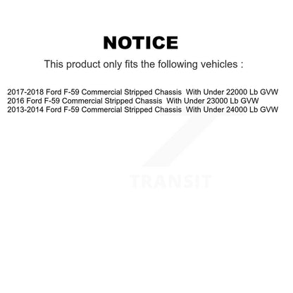 Semi-Metallic Pads And Disc Brake Rotors Front Rear Kit For