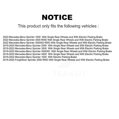 Semi-Metallic Pad And Brake Rotor Front Rear Kit For Mercedes-Benz Sprinter 2500