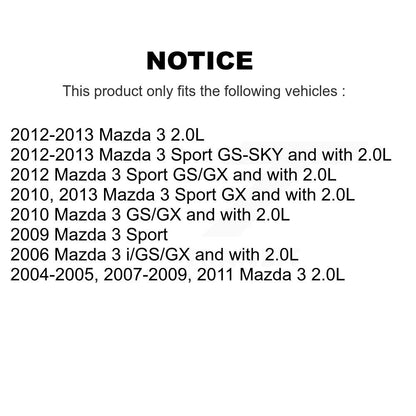 Disc Brake Rotors And Ceramic Pads Front Kit For Mazda 3 Sport