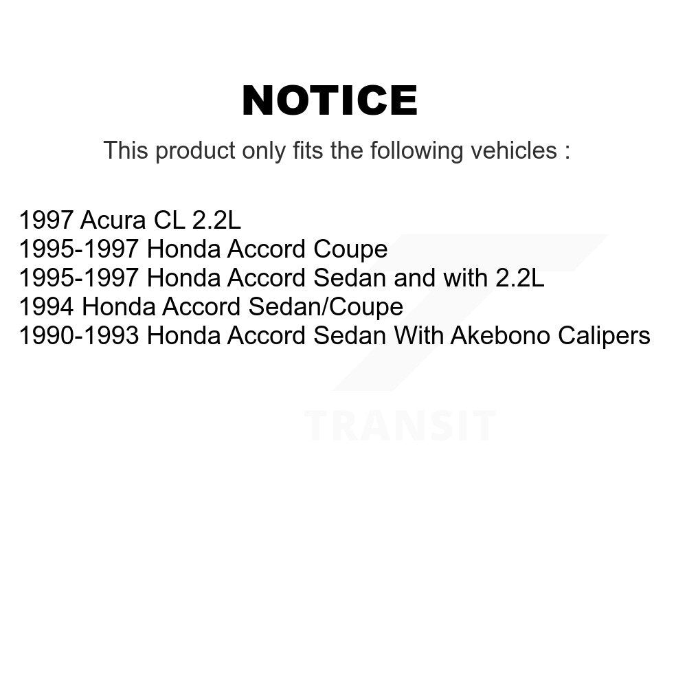 Disc Brake Rotors And Ceramic Pads Front Kit For Honda Accord Acura CL