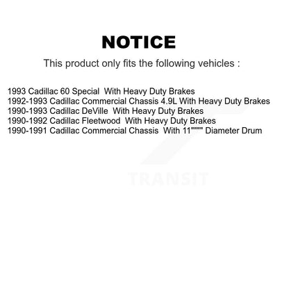 Disc Brake Rotor Ceramic Pad Front Kit For Cadillac DeVille Fleetwood 60 Special