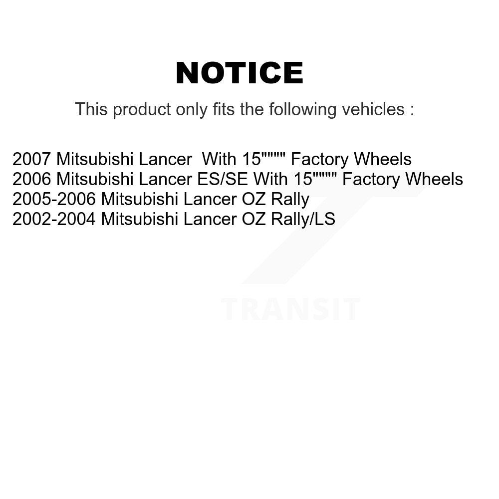 Disc Brake Rotors And Ceramic Pads Front Kit For Mitsubishi Lancer