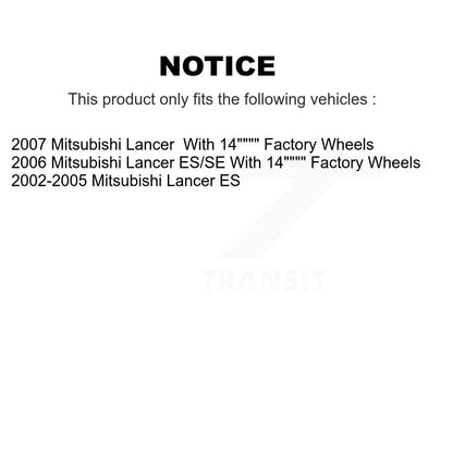 Disc Brake Rotors And Ceramic Pads Front Kit For Mitsubishi Lancer