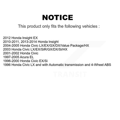 Disc Brake Rotors And Ceramic Pads Front Kit For Honda Civic Acura EL Insight