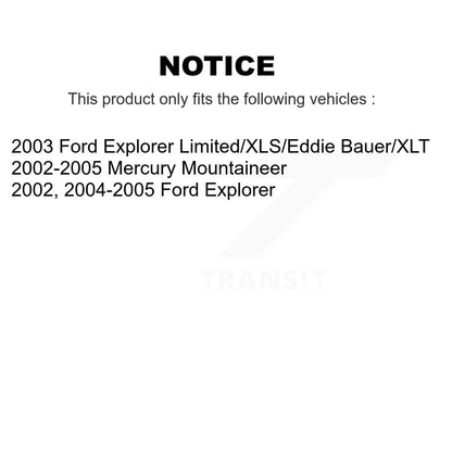 Disc Brake Rotor And Ceramic Pad Front Kit For Ford Explorer Mercury Mountaineer