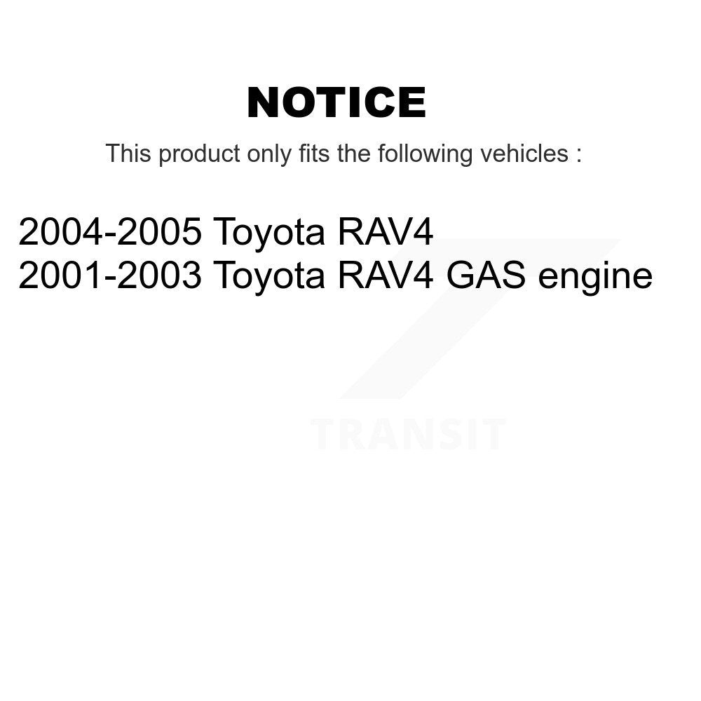 Disc Brake Rotors And Ceramic Pads Front Kit For Toyota RAV4