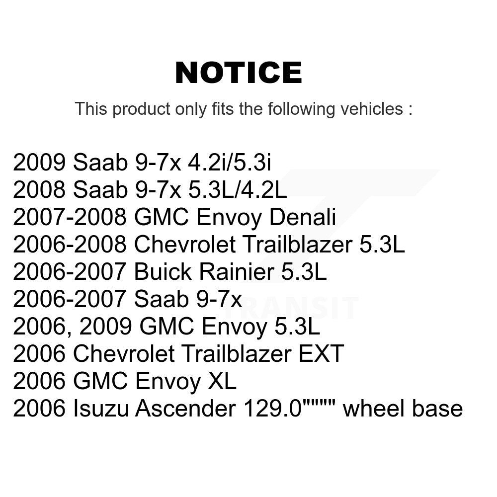Brake Rotor And Ceramic Pad Front Kit For Chevrolet Trailblazer GMC Envoy XL EXT