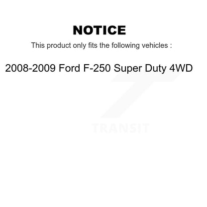Brake Rotor & Ceramic Pad Front Rear Kit For 2008-2009 Ford F-250 Super Duty 4WD