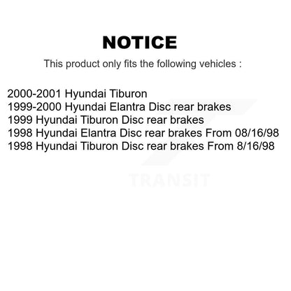 Disc Brake Rotors And Ceramic Pads Front Rear Kit For Hyundai Tiburon Elantra