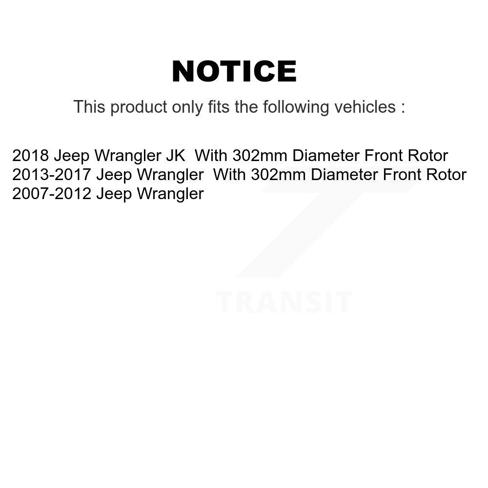 Disc Brake Rotors And Ceramic Pads Front Rear Kit For Jeep Wrangler