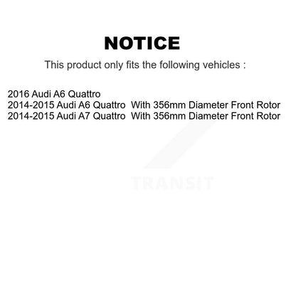 Disc Brake Rotors And Ceramic Pads Front Rear Kit For Audi A6 Quattro A7