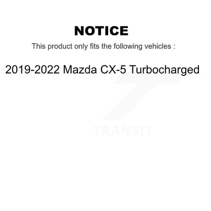Brake Rotor And Ceramic Pad Front Rear Kit For 2019-2022 Mazda CX-5 Turbocharged