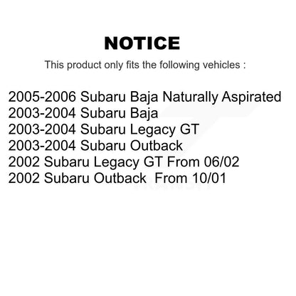 Disc Brake Rotors And Ceramic Pads Front Rear Kit For Subaru Outback Legacy Baja