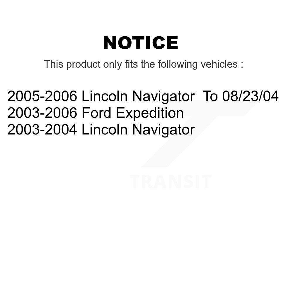Brake Rotor And Ceramic Pad Front Rear Kit For Ford Expedition Lincoln Navigator