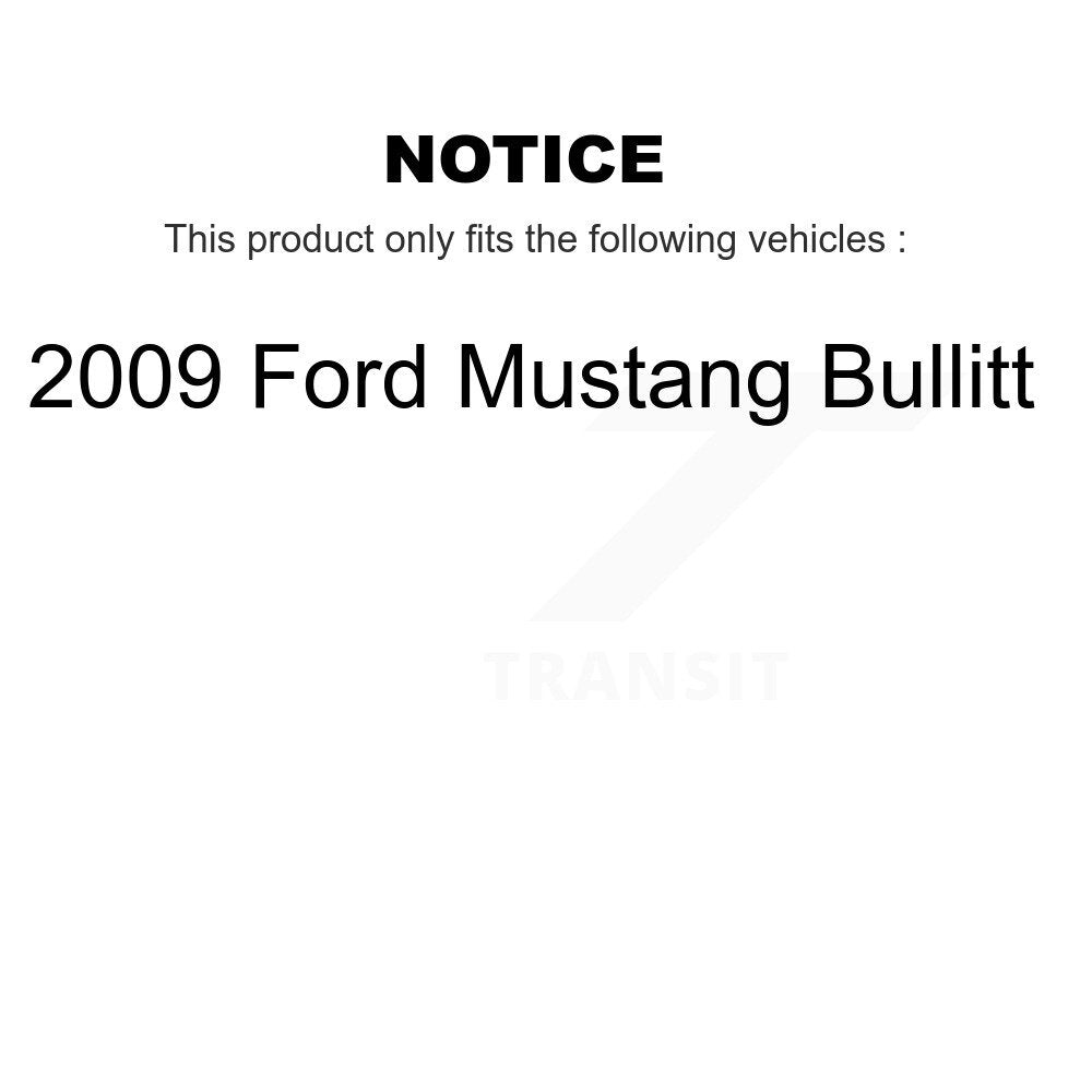 Disc Brake Rotors And Ceramic Pads Front Rear Kit For 2009 Ford Mustang Bullitt