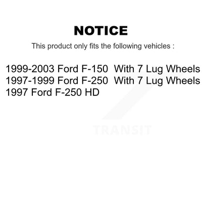 Disc Brake Rotors And Ceramic Pads Rear Kit For Ford F-150 F-250 HD