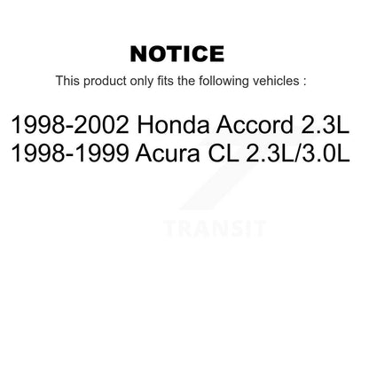 Disc Brake Rotors And Ceramic Pads Rear Kit For Honda Accord Acura CL