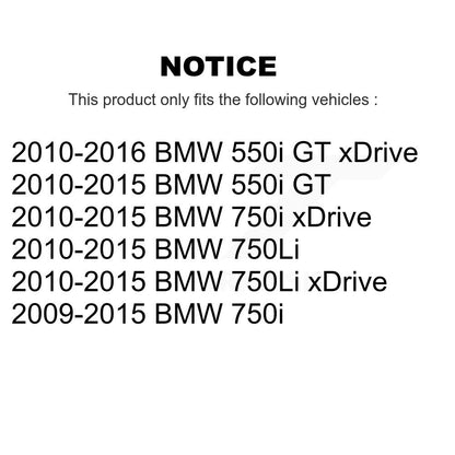 Brake Rotor & Ceramic Pad Front Rear Kit (6Pc) For BMW 750i xDrive 750Li 550i GT