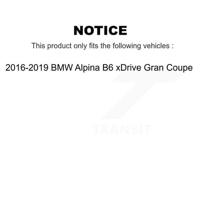 Brake Rotor & Ceramic Pad Rear Kit For 2016-2019 BMW Alpina B6 xDrive Gran Coupe