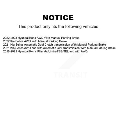 Disc Brake Rotors And Ceramic Pads Front Rear Kit For Hyundai Kona Kia Seltos