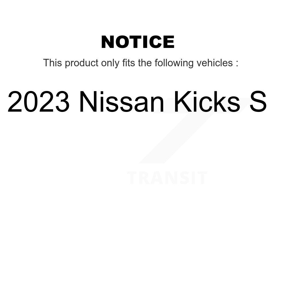 Disc Brake Rotors And Ceramic Pads Front Kit For 2024 Nissan Sentra S SV SR