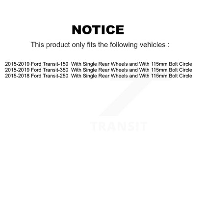 Brake Rotor & Ceramic Pad Front Kit For Ford Transit-250 Transit-150 Transit-350