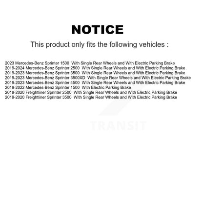 Brake Rotors Ceramic Pad Rear Kit For Mercedes-Benz Sprinter 2500 3500 4500 1500