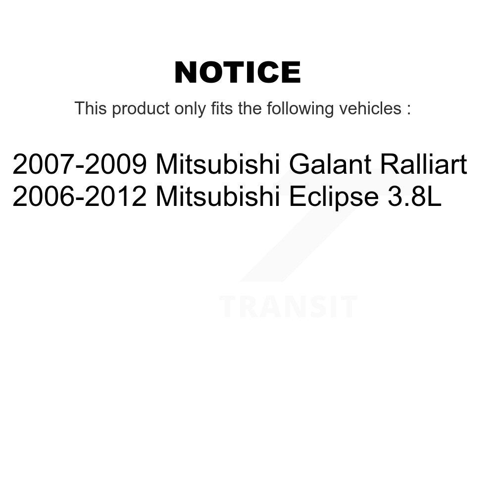 Disc Brake Rotors And Ceramic Pads Front Rear Kit For Mitsubishi Eclipse Galant