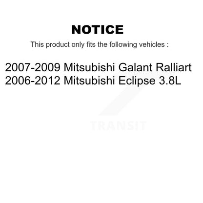 Disc Brake Rotors And Ceramic Pads Front Rear Kit For Mitsubishi Eclipse Galant