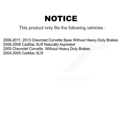 Disc Brake Rotor Semi-Metallic Pad Front Kit For Chevrolet Corvette Cadillac XLR