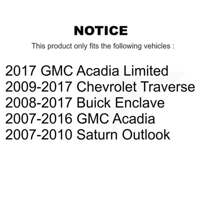 Brake Rotor & Semi-Metallic Pad Front Kit For GMC Acadia Buick Enclave Chevrolet