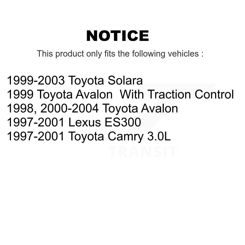 Brake Rotor And Semi-Metallic Pad Front Kit For Toyota Camry Solara Avalon Lexus