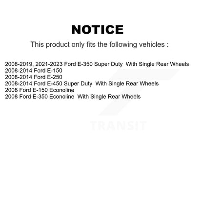 Brake Rotors & Semi-Metallic Pad Front Kit For Ford E-350 Super Duty E-250 E-150