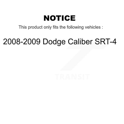 Brake Rotor & Semi-Metallic Pad Front Rear Kit For 2008-2009 Dodge Caliber SRT-4