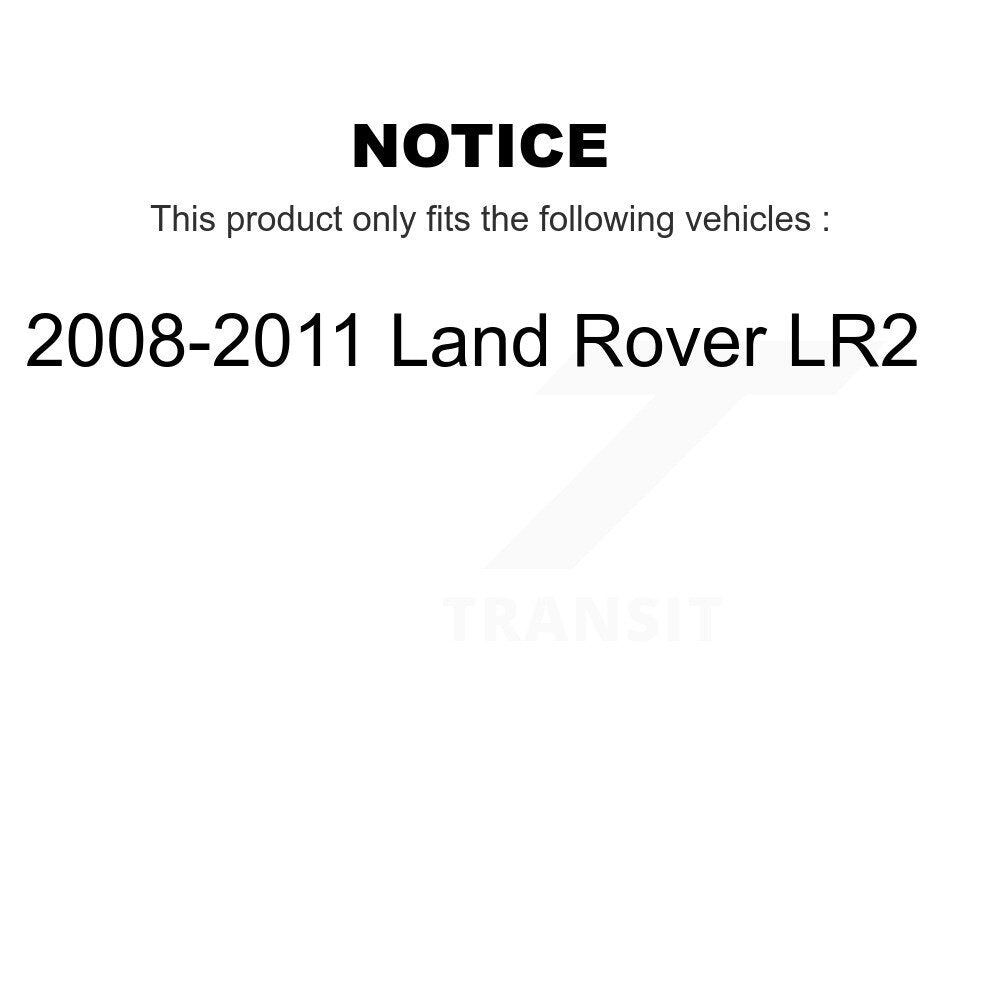 Disc Brake Rotor & Semi-Metallic Pad Front Rear Kit For 2008-2011 Land Rover LR2