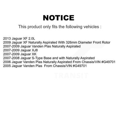 Brake Rotor Semi-Metallic Pad Front Rear Kit For Jaguar XF XK Vanden Plas S-Type