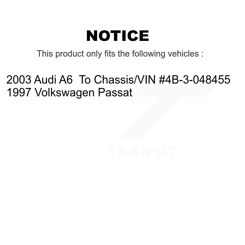 Disc Brake Rotors And Semi-Metallic Pads Rear Kit For Volkswagen Passat Audi A6