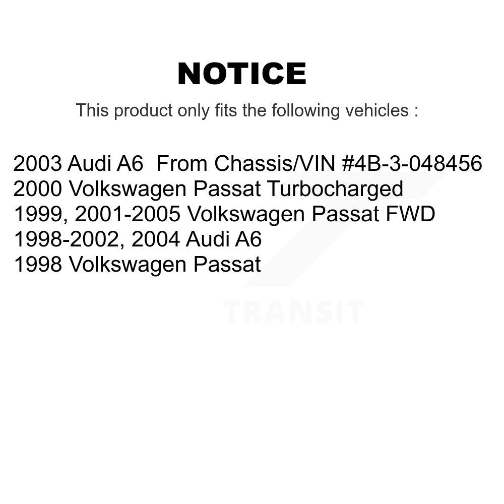 Disc Brake Rotors And Semi-Metallic Pads Rear Kit For Volkswagen Passat Audi A6
