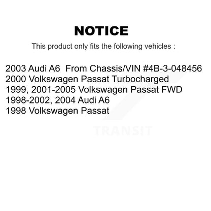 Disc Brake Rotors And Semi-Metallic Pads Rear Kit For Volkswagen Passat Audi A6