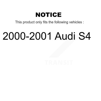 Disc Brake Rotors And Semi-Metallic Pads Rear Kit For 2000-2001 Audi S4