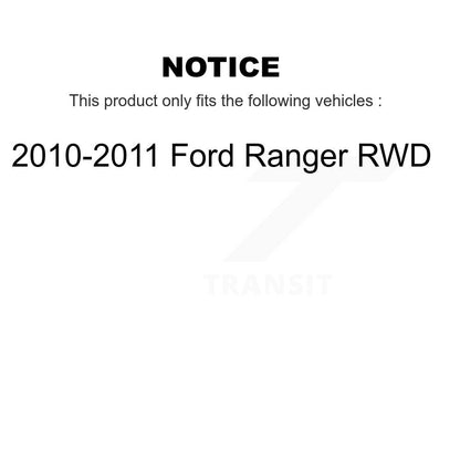 Disc Brake Rotors Semi-Metallic Pad Front Rear Kit For 2010-2011 Ford Ranger RWD