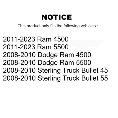 Brake Rotor & Semi-Metallic Pad Front Rear Kit For Ram Dodge Sterling Truck 4500
