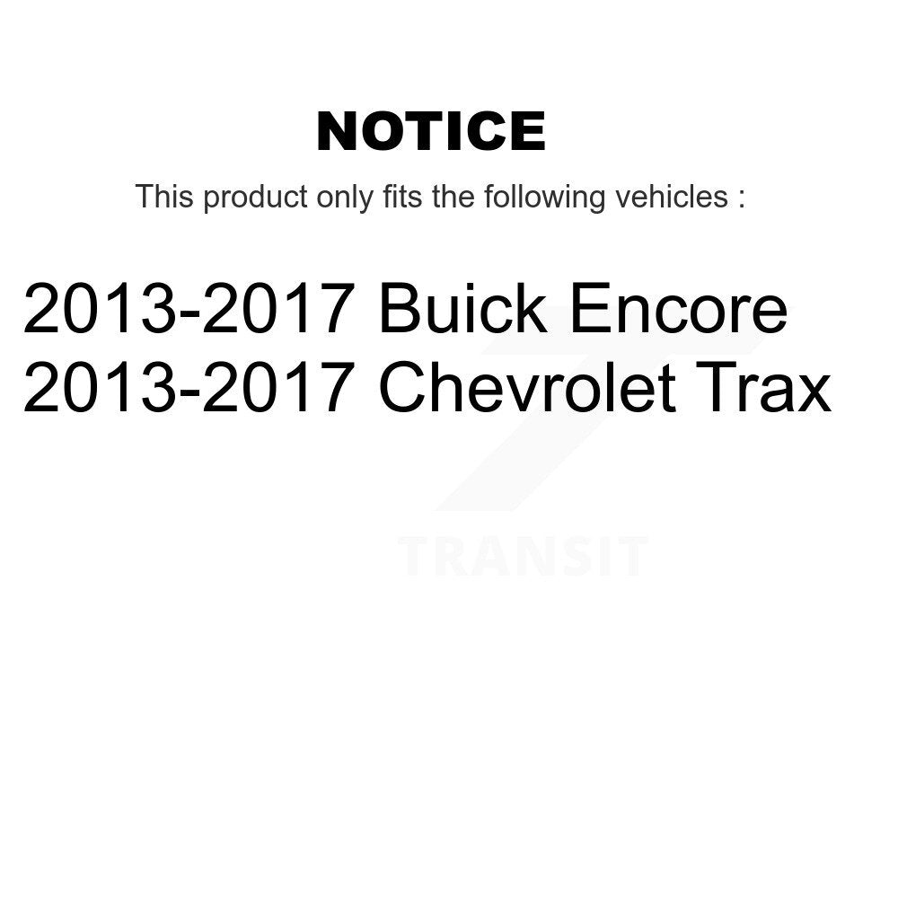 Brake Rotor And Semi-Metallic Pad Front Rear Kit For Chevrolet Trax Buick Encore