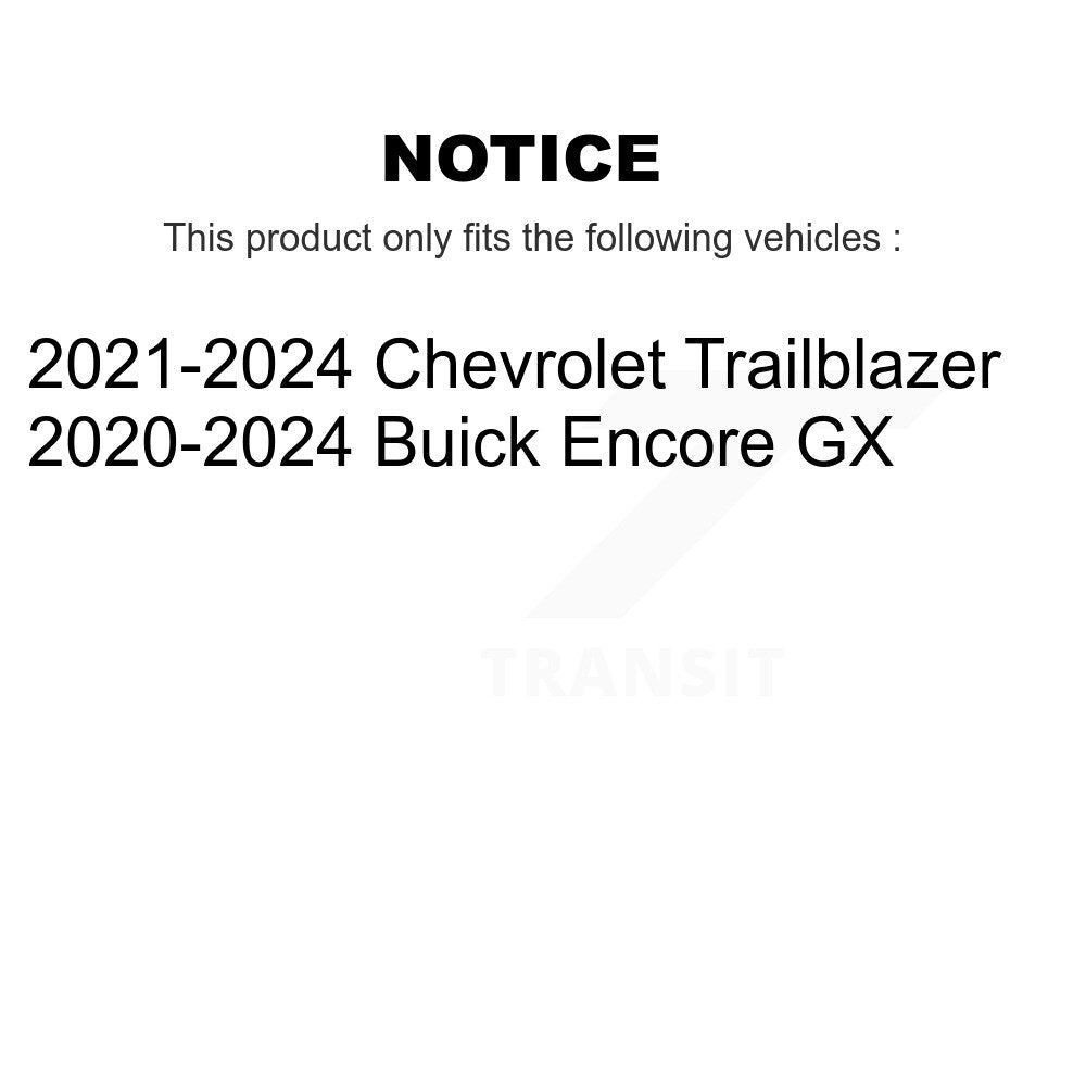 Brake Rotor & Semi-Metallic Pad Front Kit For Chevrolet Trailblazer Buick Encore