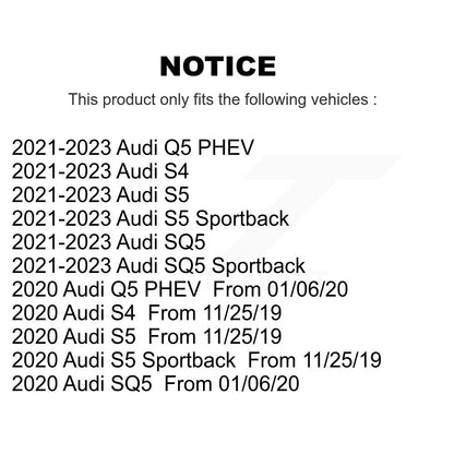 Disc Brake Rotor & Semi-Metallic Pad Front Rear Kit For Audi S5 SQ5 Sportback S4